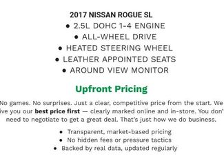Used 2017 Nissan Rogue SL w/ SL Premium Package video 1