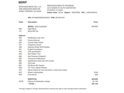 Certified 2025 Mercedes-Benz GLB 250 image 27