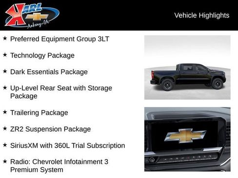 New 2026 Chevrolet Silverado 1500 ZR2 w/ LPO, Dark Essentials Package AWD/4WD image 3