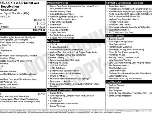 Used 2024 MAZDA CX-5 AWD 2.5 S w/ Select Package image 7