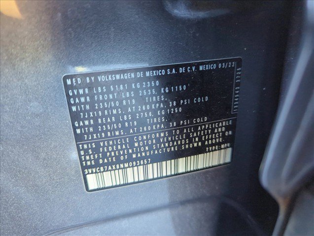 Used 2022 Volkswagen Tiguan SE R-Line FWD image 30