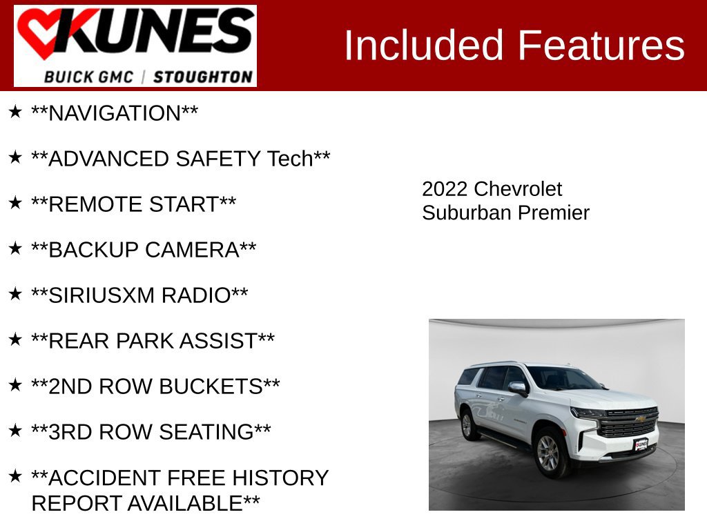 Used 2022 Chevrolet Suburban Premier AWD/4WD image 2