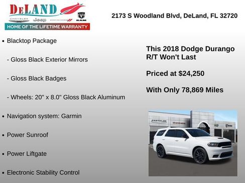 Used 2018 Dodge Durango R/T w/ Blacktop Package RWD image 6