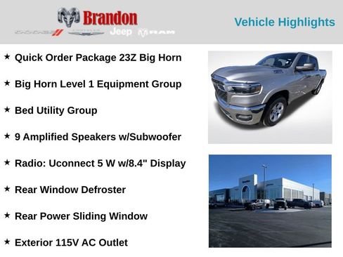 Used 2025 RAM 1500 Big Horn AWD/4WD image 5