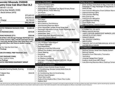 New 2026 Chevrolet Silverado 2500 High Country w/ High Country Premium Package image 34