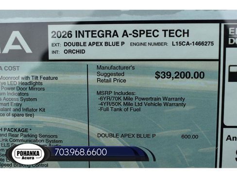 New 2026 Acura Integra A-Spec image 36