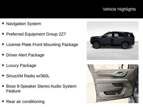 Certified 2022 Chevrolet Tahoe Z71 w/ Luxury Package AWD/4WD image 27