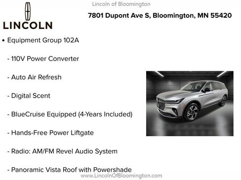 New 2026 Lincoln Nautilus Premier w/ Equipment Group 102A image 5