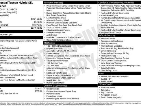 Used 2024 Hyundai Tucson SEL AWD/4WD image 38