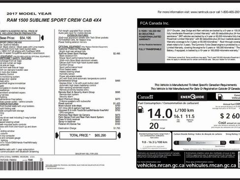 Used 2017 RAM 1500 Sport w/ Sublime Green Sport Package image 40