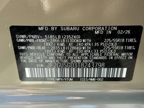 New 2026 Subaru Crosstrek 2.5i Sport image 26