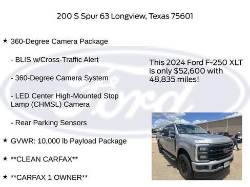 Used 2024 Ford F250 XLT w/ Black Appearance Package AWD/4WD image 22