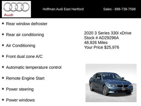 Used 2020 BMW 330i xDrive Sedan w/ Driving Assistance Package AWD/4WD image 18