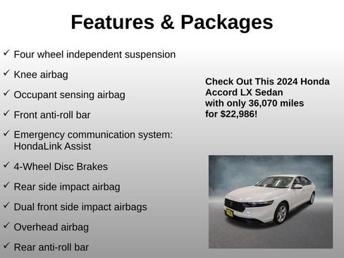 Certified 2024 Honda Accord LX image 12