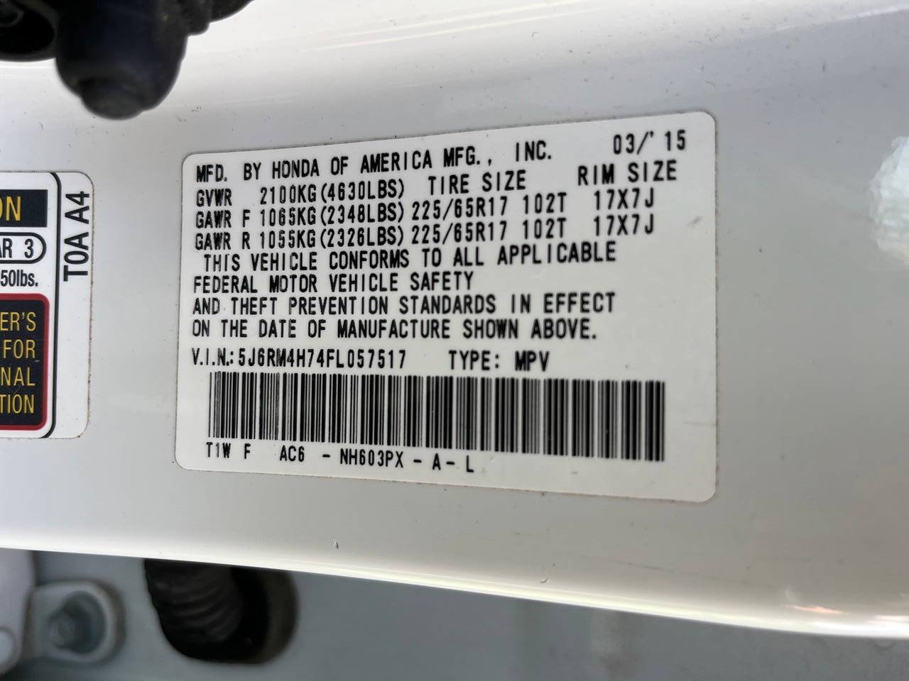 Used 2015 Honda CR-V EX-L image 14