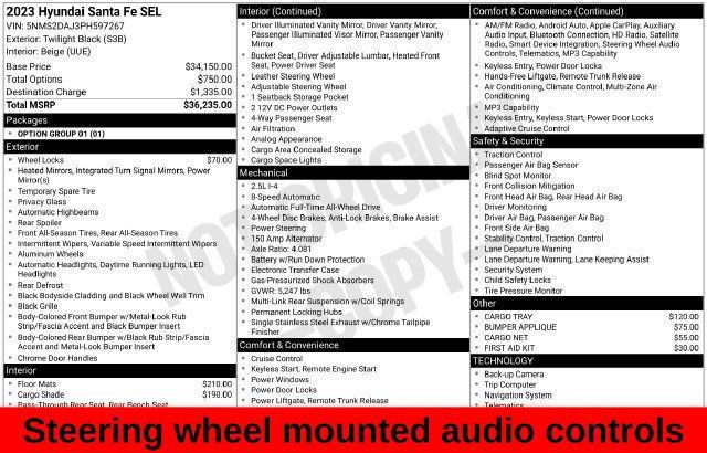 Used 2023 Hyundai Santa Fe SEL AWD/4WD image 21