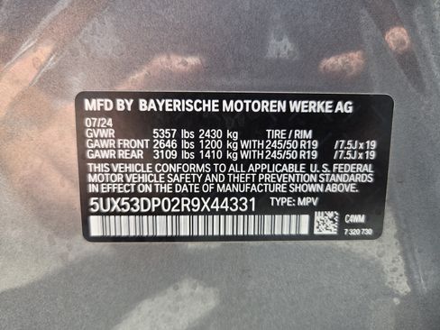 Used 2024 BMW X3 xDrive30i w/ Convenience Package AWD/4WD image 19