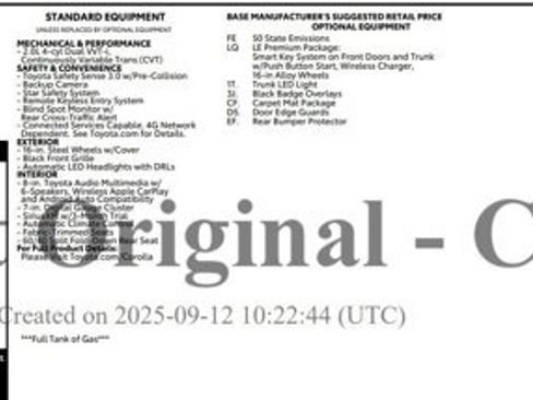 Used 2026 Toyota Corolla LE image 2