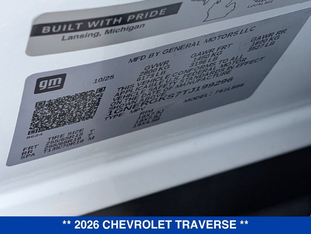 New 2026 Chevrolet Traverse LT FWD image 32