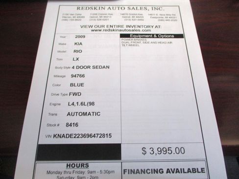 Used 2009 Kia Rio LX w/ PWR Pkg FWD image 14