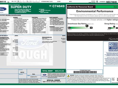Used 2022 Ford F250 Lariat w/ Chrome Package AWD/4WD image 2