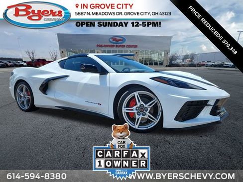 Used 2024 Chevrolet Corvette Stingray Preferred Cpe w/ Body-Color Dual Roof Package RWD image 1