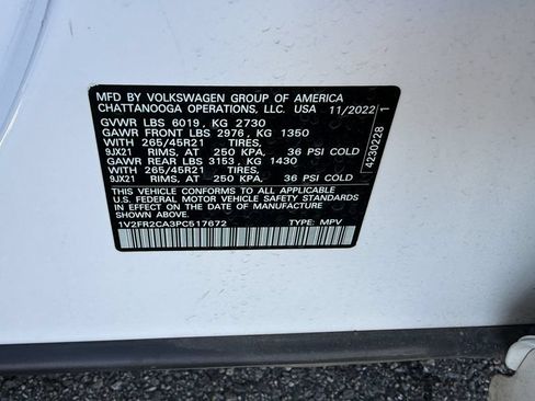 Used 2023 Volkswagen Atlas SEL Premium AWD/4WD image 6