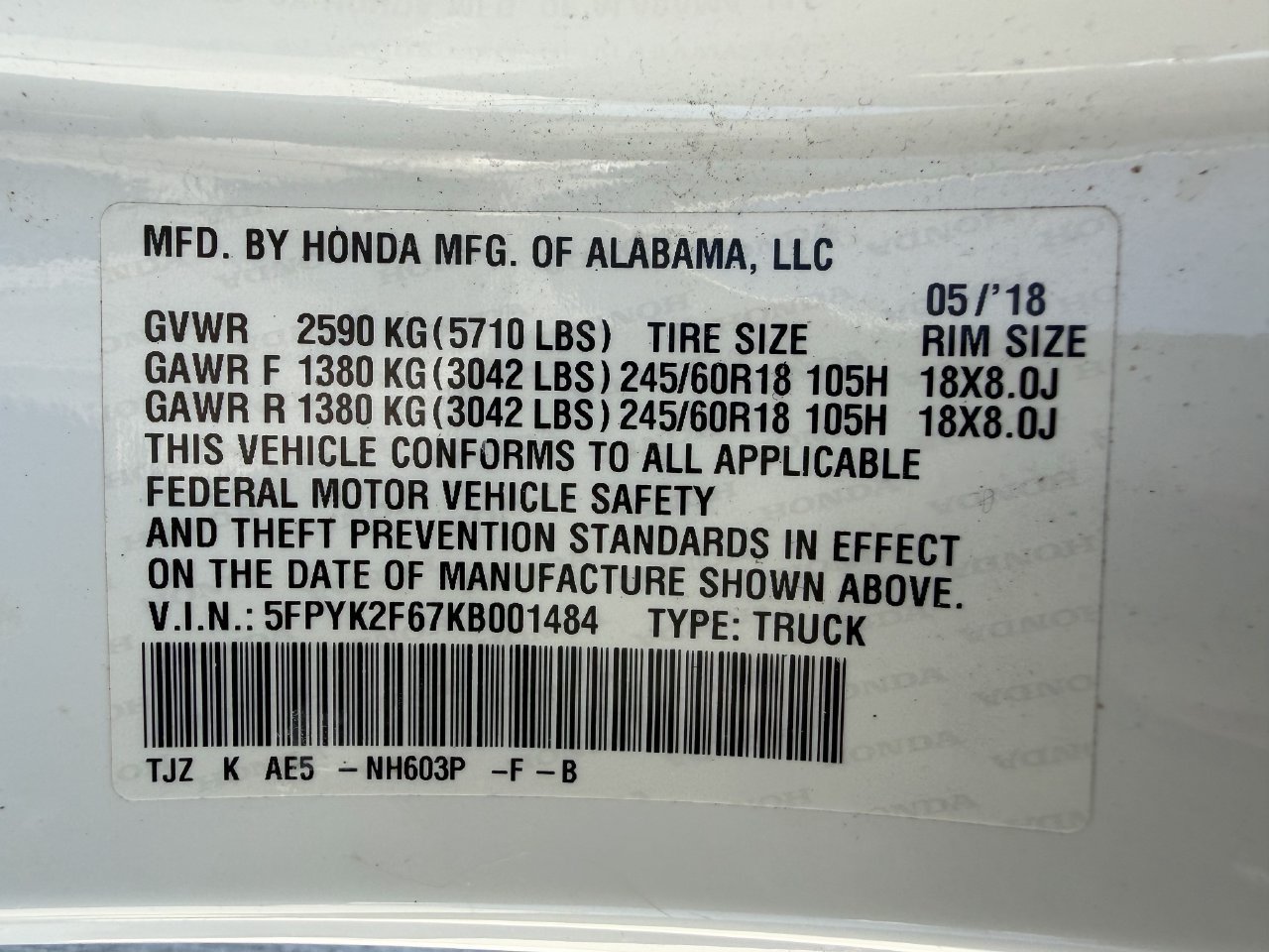 Used 2019 Honda Ridgeline RTL-T image 29