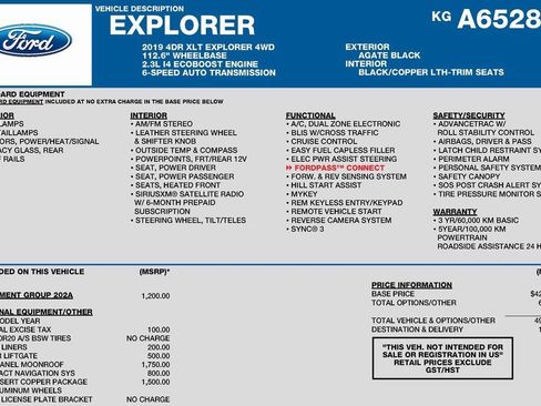 Used 2019 Ford Explorer XLT w/ XLT Desert Copper Package image 3