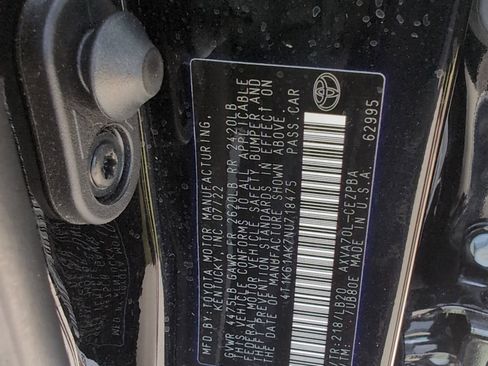 Certified 2022 Toyota Camry XSE image 34