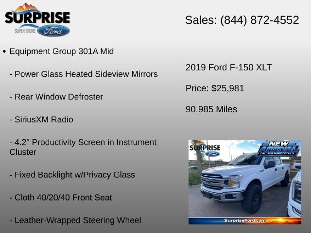 Used 2019 Ford F150 XLT w/ Equipment Group 301A Mid AWD/4WD image 6