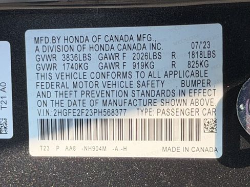 Certified 2023 Honda Civic LX image 26