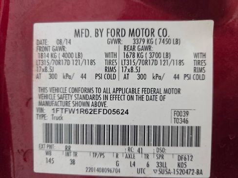 Used 2014 Ford F150 Raptor w/ Equipment Group 801A Luxury AWD/4WD image 54