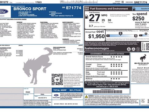 Used 2025 Ford Bronco Sport Big Bend AWD/4WD image 5