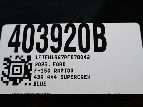Used 2023 Ford F150 Raptor w/ Blue Interior Package AWD/4WD image 42