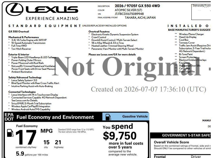 Used 2026 Lexus GX 550 AWD/4WD image 29