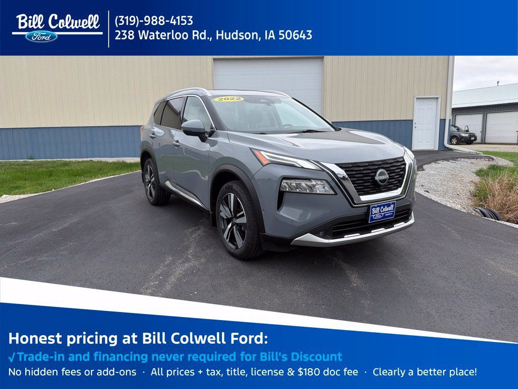Used 2022 Nissan Rogue Platinum w/ Head-Up Display Package AWD/4WD image 1