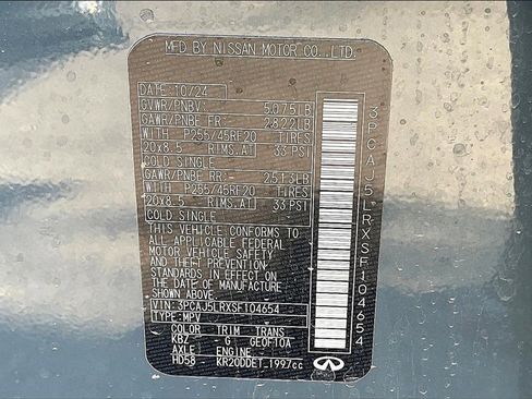 New 2025 INFINITI QX55 Sensory w/ Lighting Package image 8