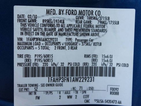 Used 2010 Ford Focus SE FWD image 33