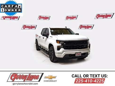 Certified 2025 Chevrolet Silverado 1500 Custom w/ Turbomax Blackout Package RWD image 1