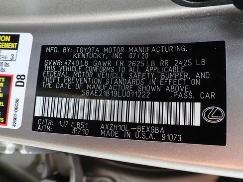 Used 2020 Lexus ES 300h w/ Luxury Package image 41