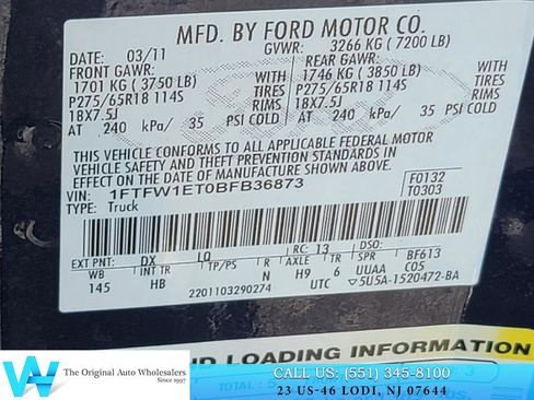 Used 2011 Ford F150 Lariat w/ Lariat Chrome Pkg image 22