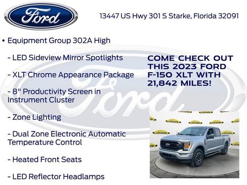 Certified 2023 Ford F150 XLT w/ Equipment Group 302A High AWD/4WD image 22