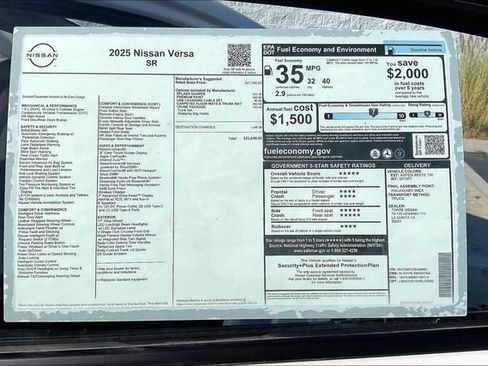New 2025 Nissan Versa SR image 17