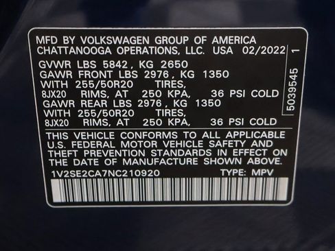 Used 2022 Volkswagen Atlas Cross Sport SEL R-Line image 54