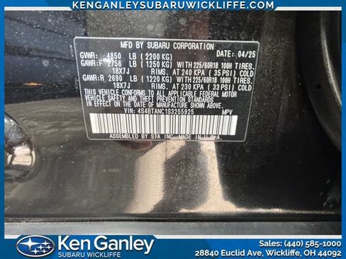 Certified 2025 Subaru Outback Limited AWD/4WD image 28