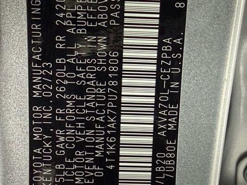 Certified 2023 Toyota Camry XSE image 35