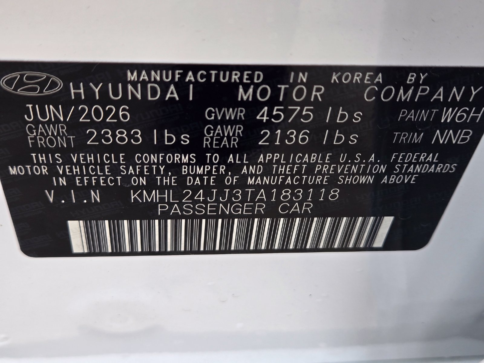New 2026 Hyundai Sonata Blue FWD image 21