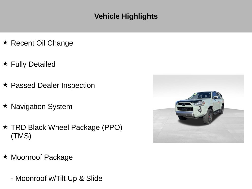 Used 2022 Toyota 4Runner TRD Off-Road Premium w/ TRD Black Wheel Package (TMS) AWD/4WD image 18