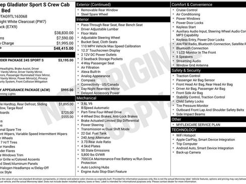 New 2026 Jeep Gladiator Sport image 9